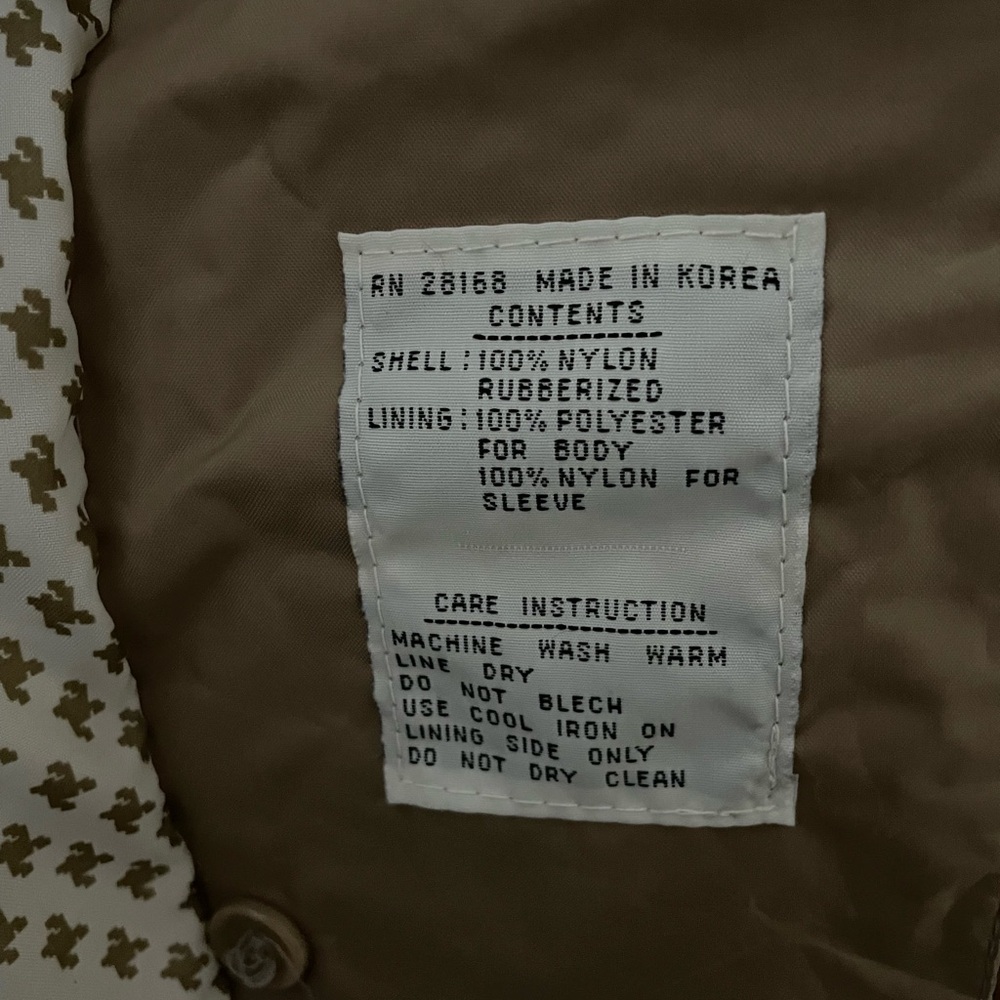 NWT Vintage Trench / Rain Coat - Picture 9 of 14